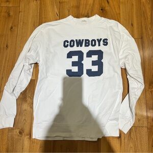Brandy Melville White Cowboys 33 Sweatshirt